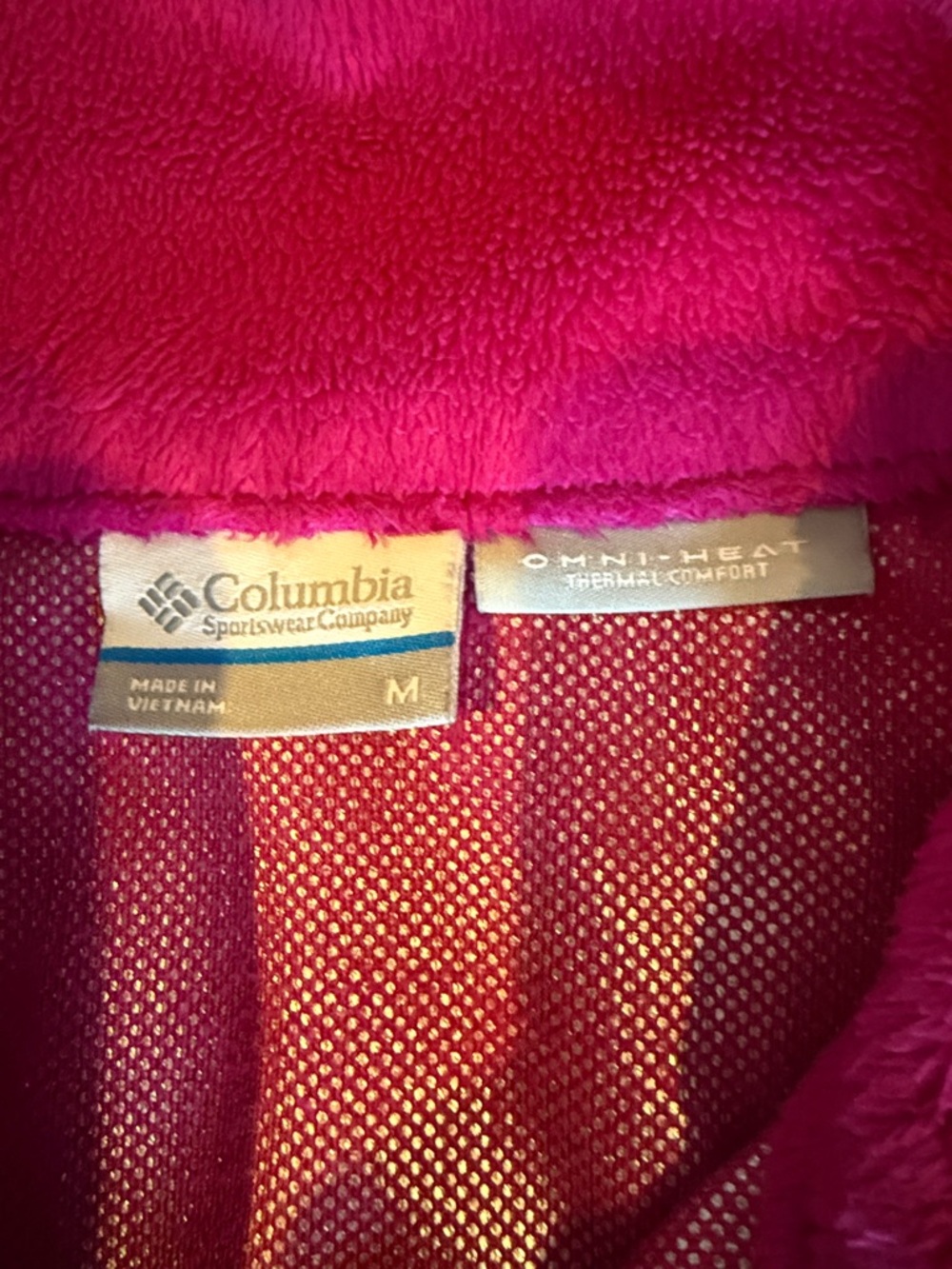 Columbia Women's Bright Magenta Full-Zip Fleece Jacket - Picture 2 of 6